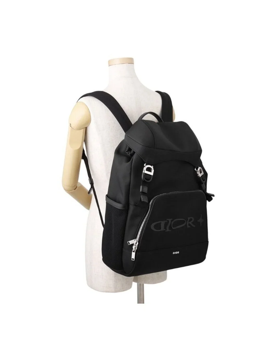 Dior Backpack 8 Lewis Hamilton Nylon Leather Black
